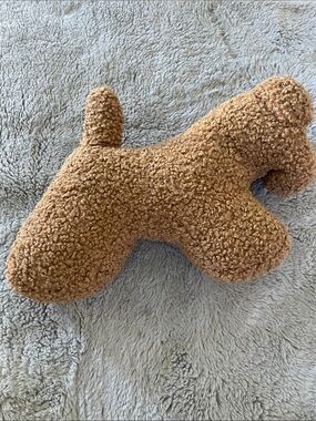 Pottery barn Brown Plush Dog Pillow with Textured Fleece